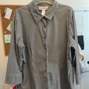 Poplin shirt in gingham.